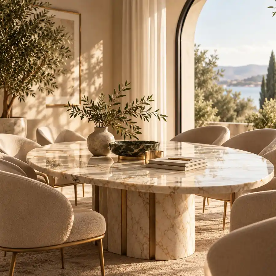 Calm contemporary meeting room